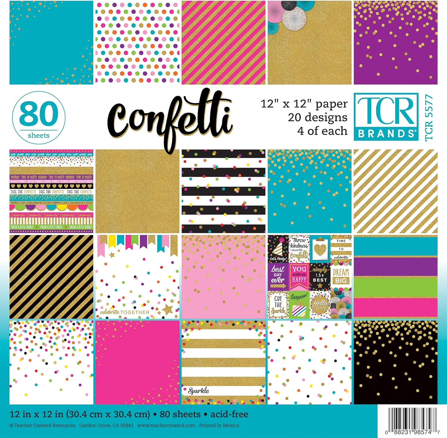 Teacher Created Resources Farmhouse Chic Scrapbook Project Paper Pad 12"X 12" (TCR5581)