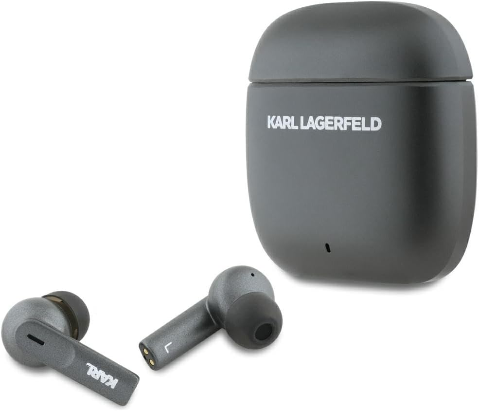 CG MOBILE TWS Karl Lagerfeld Headphones with Metal Logo (ANC/ENC) (Black) image number 2