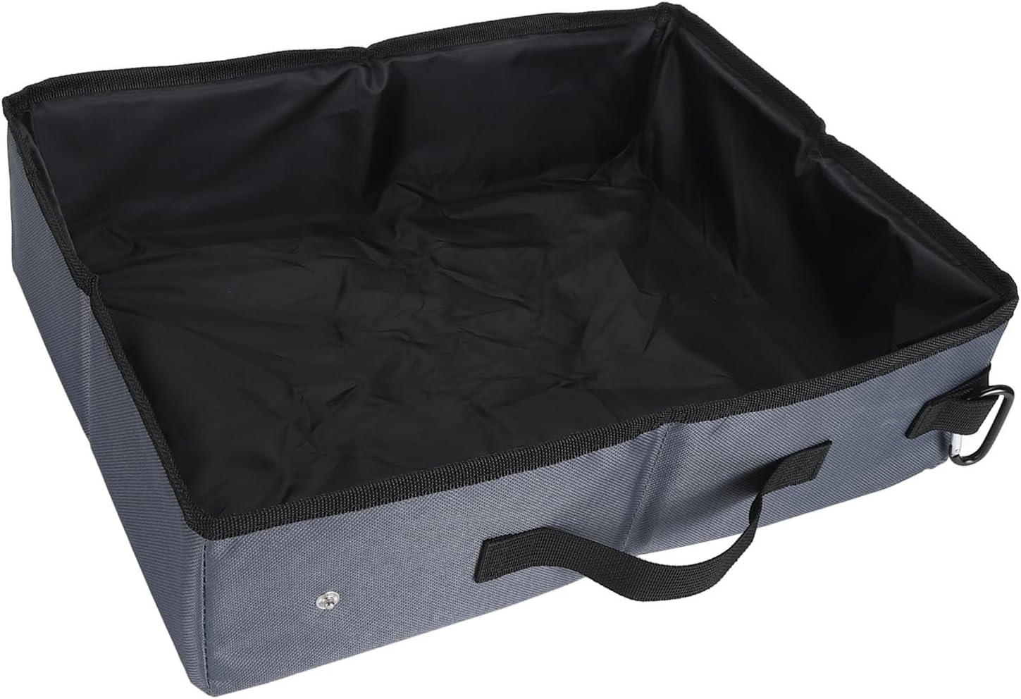 Folding Cat Litter Box, 600D Oxford Fabric Travel Litter Box Easy to Clean Reusable Cat Toilet Box with Shovel, Portable Cat Litter Tray Cat Travel Litter for Camping Road Trips(S) image number 2