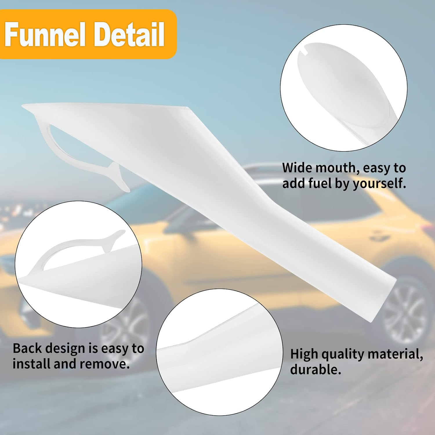 Ford 8U5Z-17B068-B Fuel Filler Funnel Oil Tool for F150, F16, Edge, Taurus, Explorer, MKC, MKX, MKZ, Lincoln image number 1