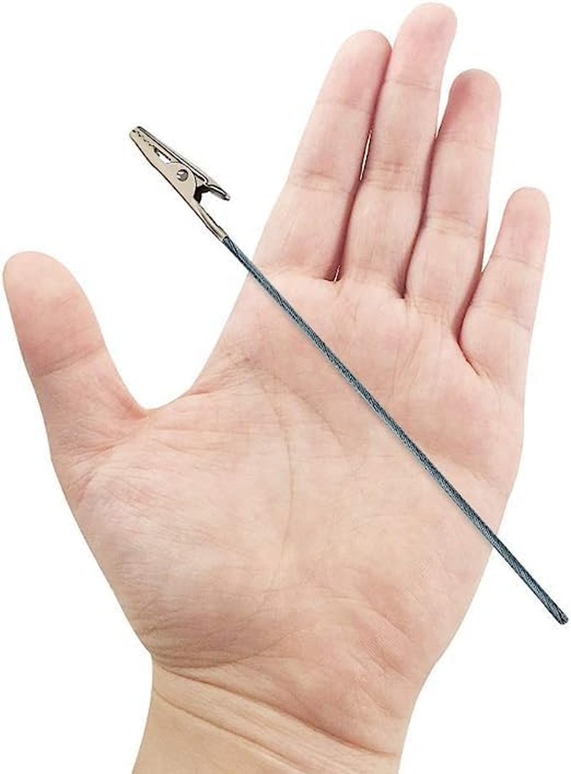 Set of 50 Metal Wire Alligator Clamp Long-Tailed Alligator Iron Clip Clasp for DIY Card Clip Holder 6 Inch (150Mm) image number 3