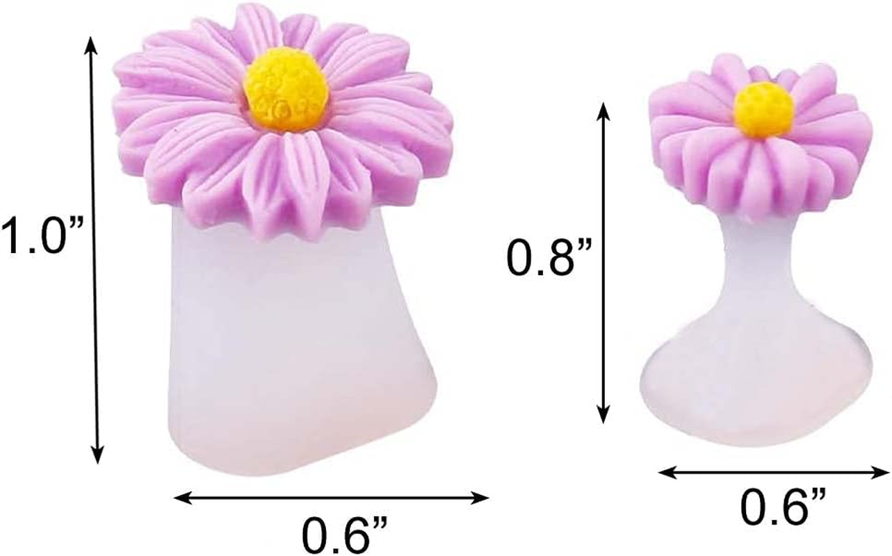 Blingkingdom 16Pcs Daisy Toe Separators Silicone for Pedicure Nail Polish Gel Foot Toe Spacers Pedicures Nail Art Tools image number 1