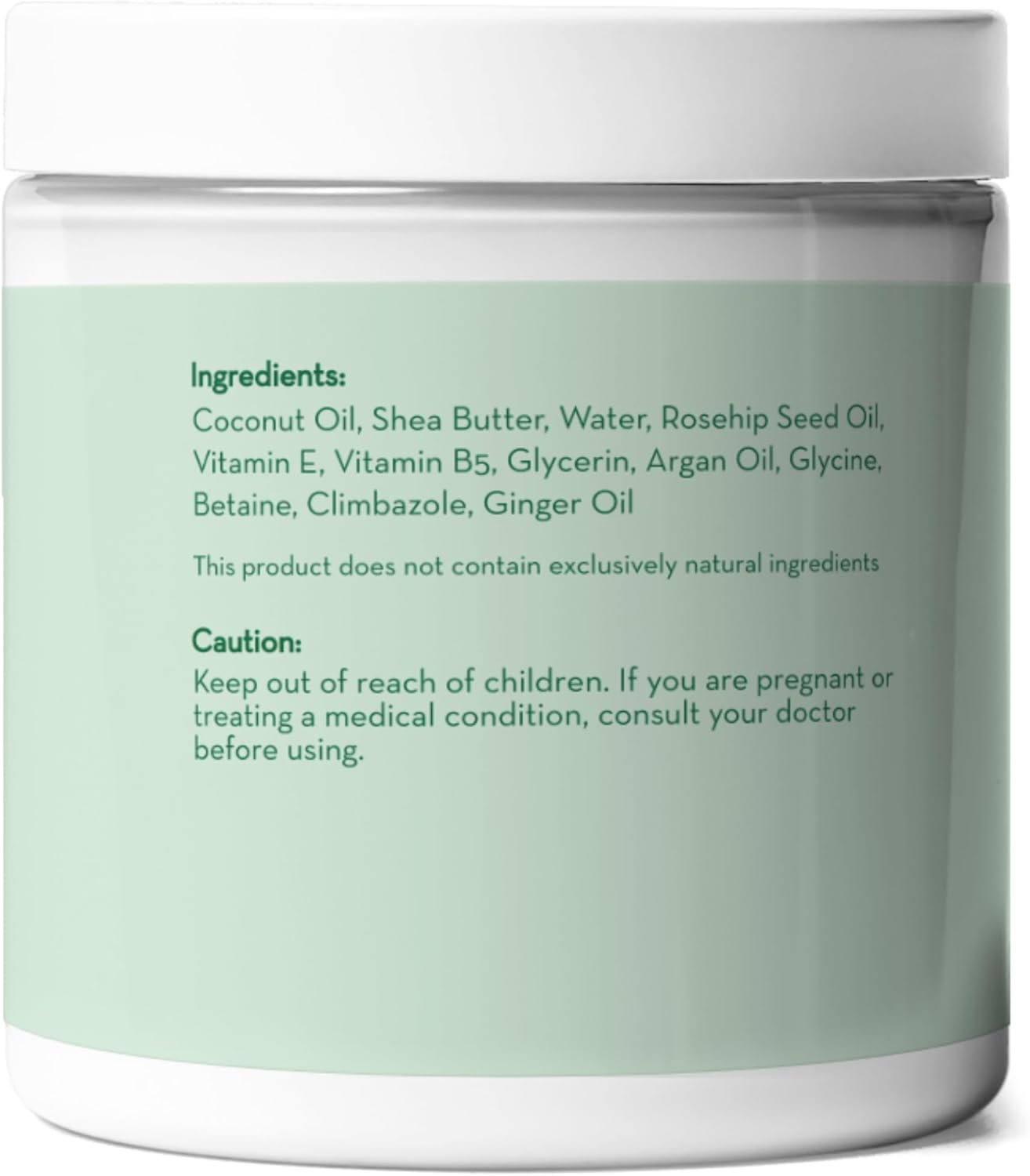 Pure Body Naturals Sulfate-Free Organic Coconut Oil Hair Treatment Mask 8.8 Oz image number 4