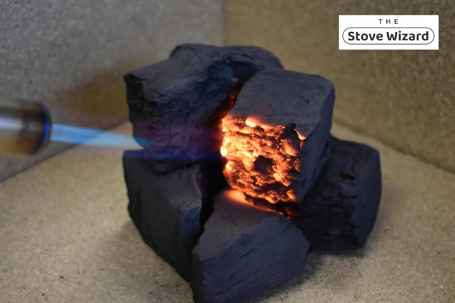 Gas Fire Replacement Coals 20 Gas Fire Ceramic Square Coals, Boxed, for Gas, Bio Ethanol and Electric Fires Approximate Size 10 Small 35Mm X 35Mm X 35Mm 10 Medium 45Mm X 45Mm X 45Mm image number 5