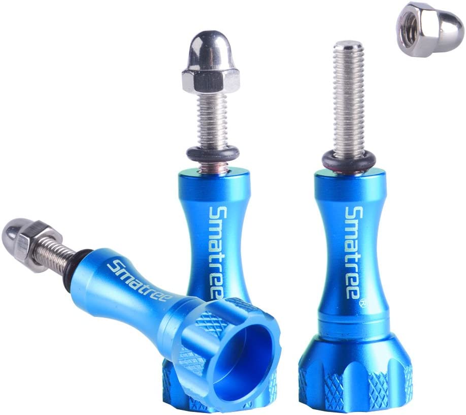 Smatree 3Pcs Long Aluminum Thumbscrew Set + Wrench Compatible for Gopro 13,12,11,10,9, 8,7,6, 5, 4, 3+, Gopro MAX, Gopro 2018,DJI OSMO Action Cameras image number 1