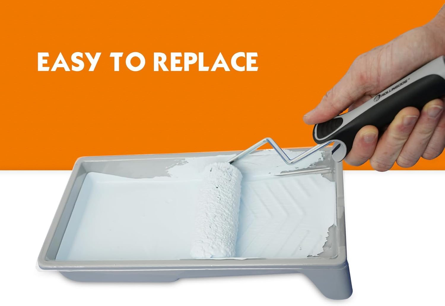 ROLLINGDOG Paint Roller Set - 4 Inch Paint Roller, Microfiber Paint Roller, Small Rollers for Painting, Mini Paint Roller Set Used with All Paints, Pack of 9 image number 3