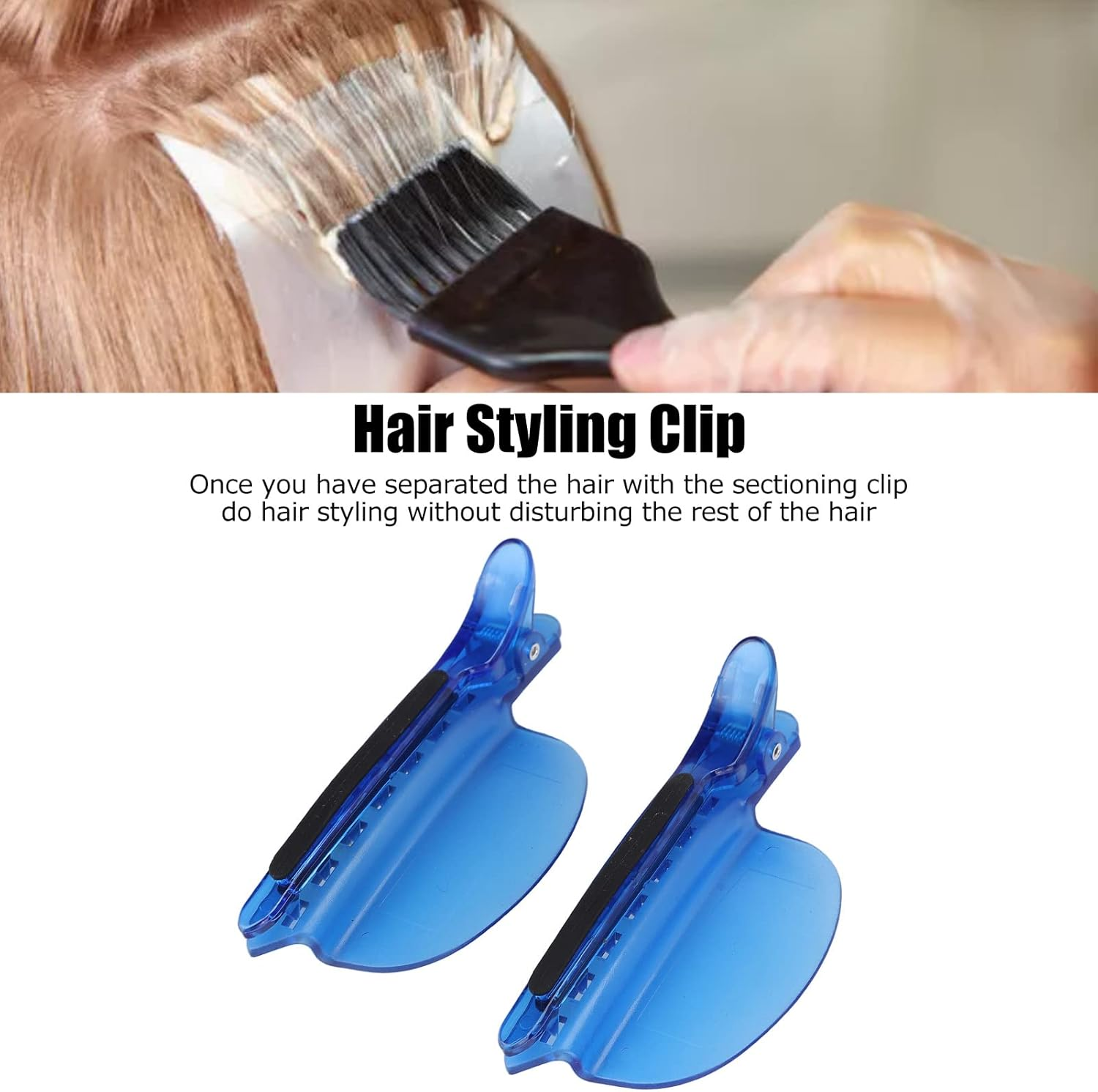 2PCS Hair Sectioning Clips, Heat Insulation Clip Set, Easy Speed Separator image number 2