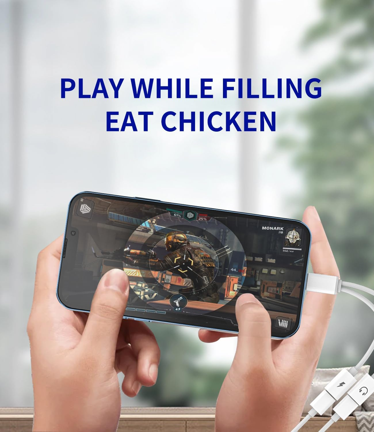 Dual Lightning Splitter(2Pack)Apple MFI Certified Iphone Headphone Adapter 2In1 AUX Charging Double Jack Dongle Adaptador Para for 11 12 13 14 Pro Max Mini SE X XR 7 8Plus Charge Audio Converter Cable image number 4