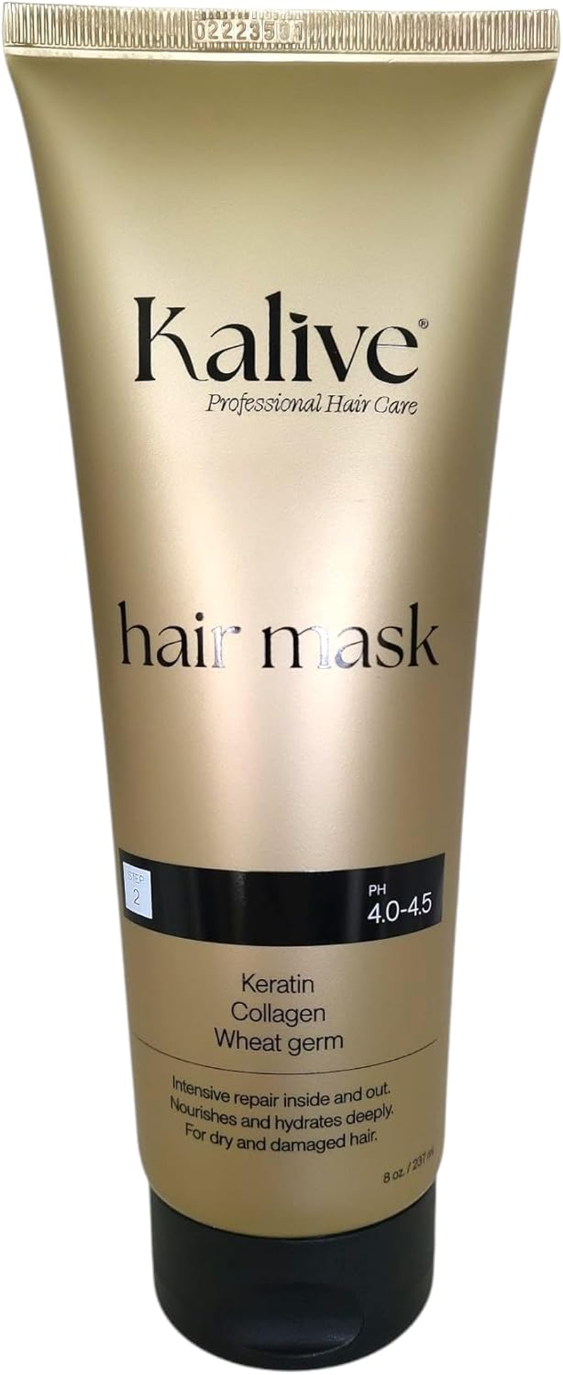 Kalive 2Style Hair Mask 8 Oz Repair & Hydrate, Deep Moisturizer, Made with Keratin, Collagen, and Wheat Germ image number 5