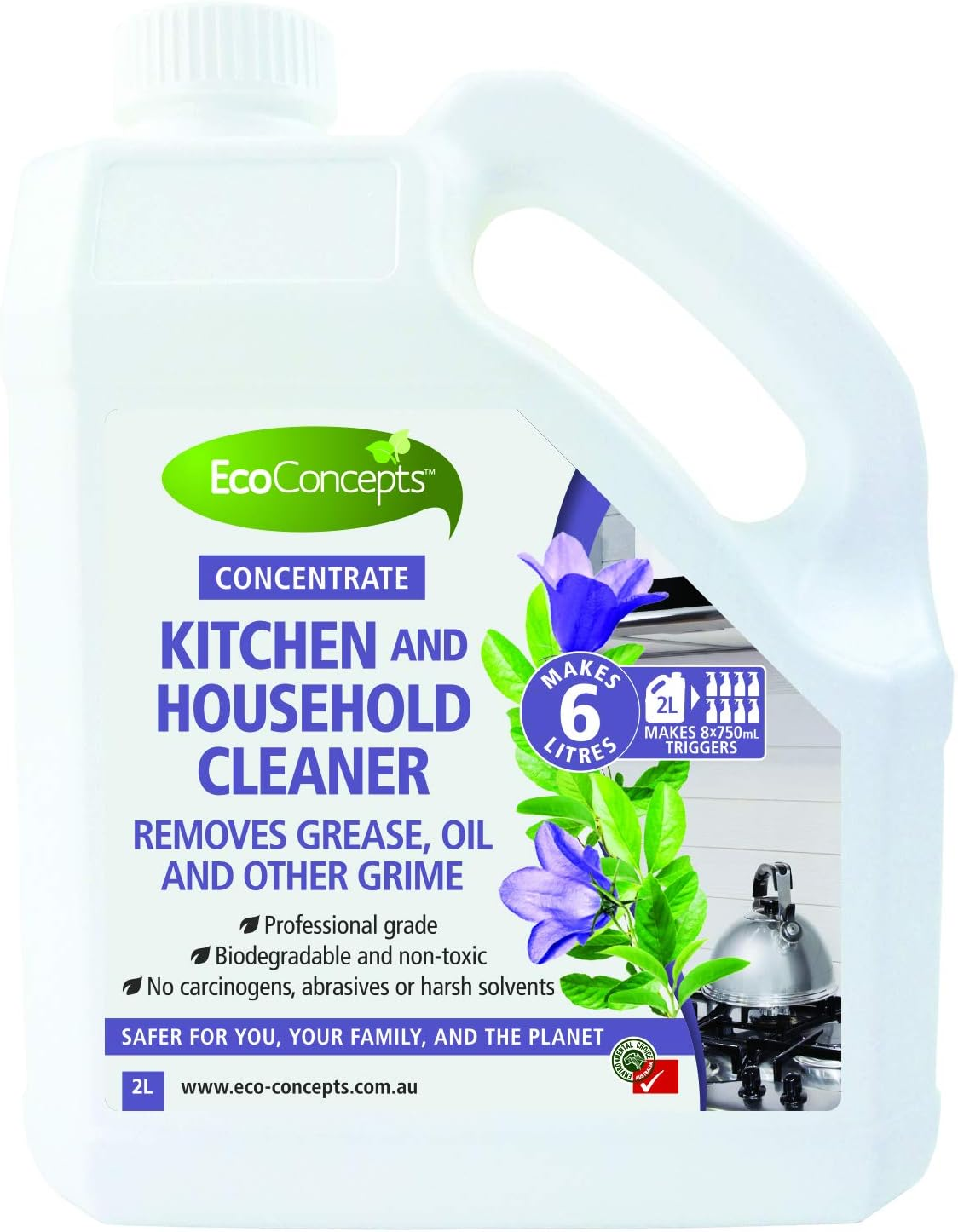 Ecoconcepts Kitchen & Household Cleaner Concentrate 2L