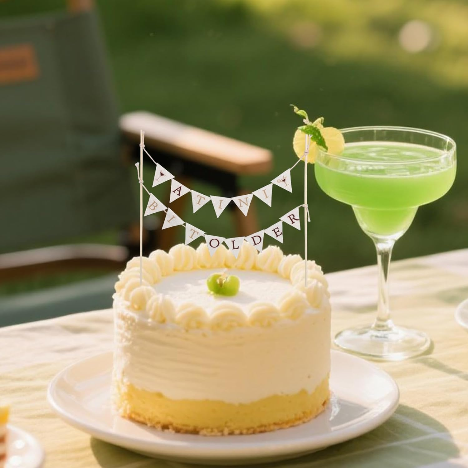 Lasuroa a Tiny Bit Older Cake Topper, Espresso Martini Cake Decorations for Birthday Bachelorette Bridal Shower & Tiny Bar Themed Party Supplies image number 2