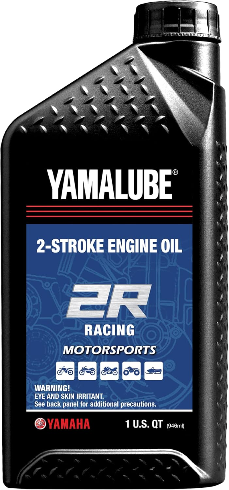 Yamaha Yamalube 2R Race 2_Stroke Engine Oil- 1 Quart, #LUB-2STRK-R1-12