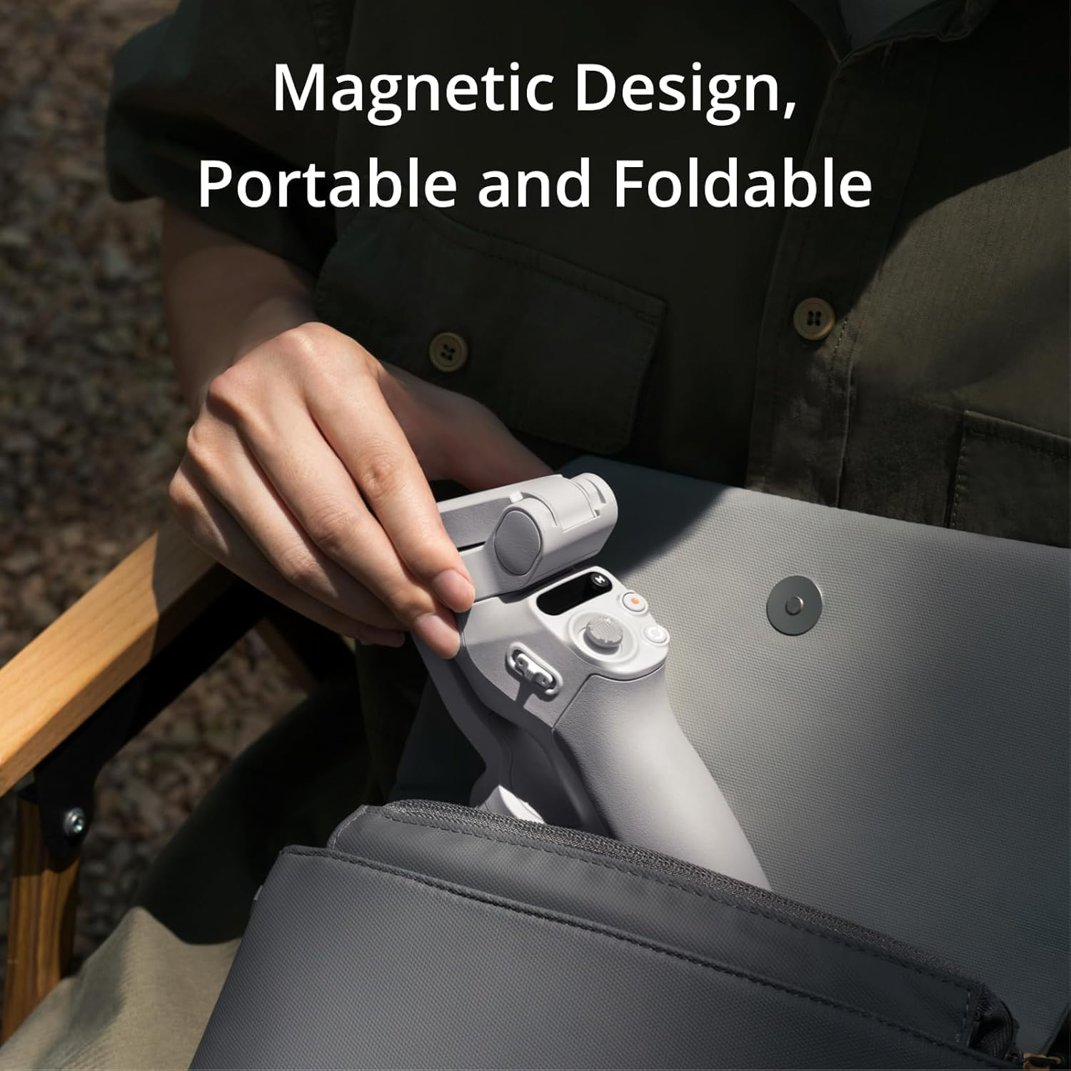 DJI OSMO Mobile SE Intelligent Gimbal, 3-Axis Stabilization, Portable and Foldable, Android and Iphone Gimbal with Shotguides, Smartphone Gimbal with Activetrack 6.0, Vlogging Stabilizer, Youtube image number 4