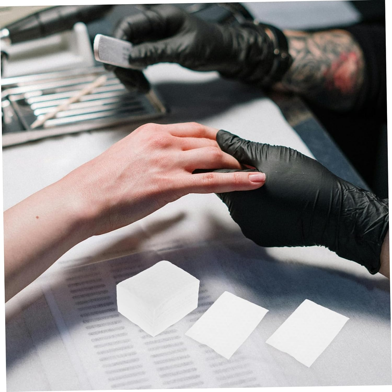 450Pcs Thick Pearl Texture Cotton Pads Makeup Remover Squares Facial Cotton Rounds for Sensitive Skin Cleansing and Toner Application