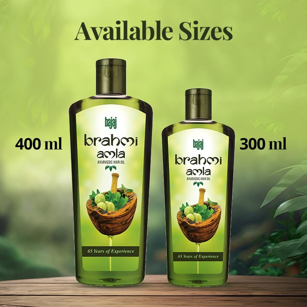 Bajaj Brahmi Amla Hair Oil ( Enriched with Ayurvedic Brahmi) 400Ml image number 2