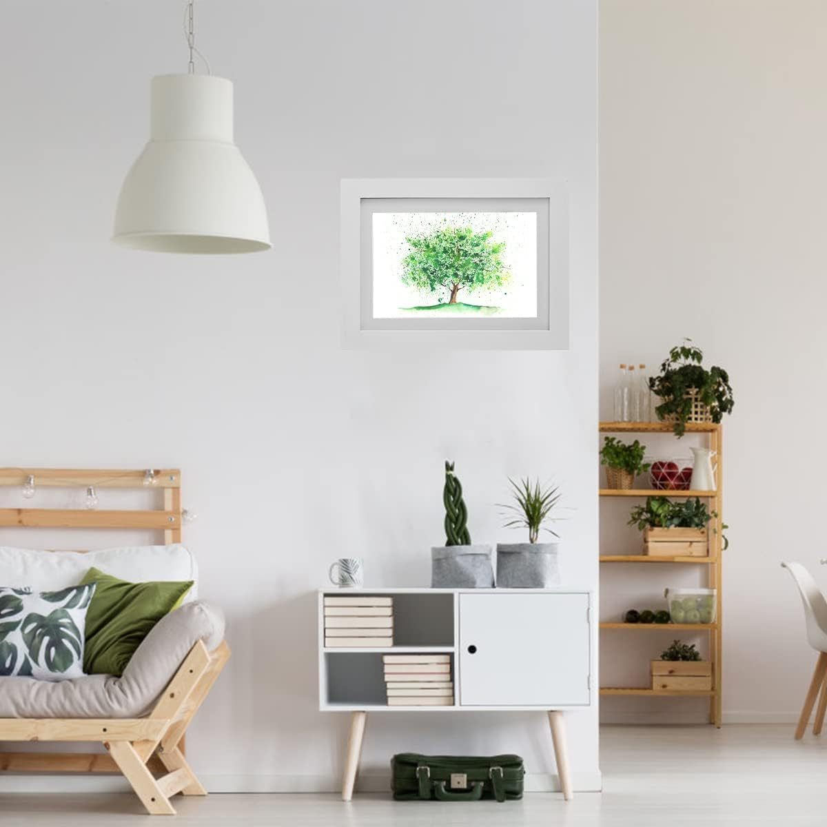 2 Pack Kids Artwork Picture Frame, Front Opening A4 Children Art Projects Display Frame, Hold up to 150 Artworks for Crafts Drawing (2*White) image number 2