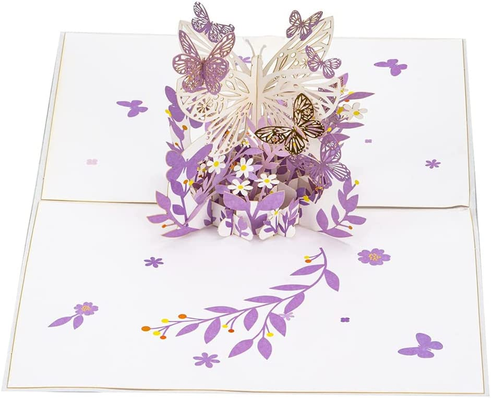 3D Floral Pop up Card and Envelope,Unique Pop up Greeting Card for Birthday, Christmas, New Year, Anniversary, Valentine, Wedding, Graduation (Cherry Blossom)