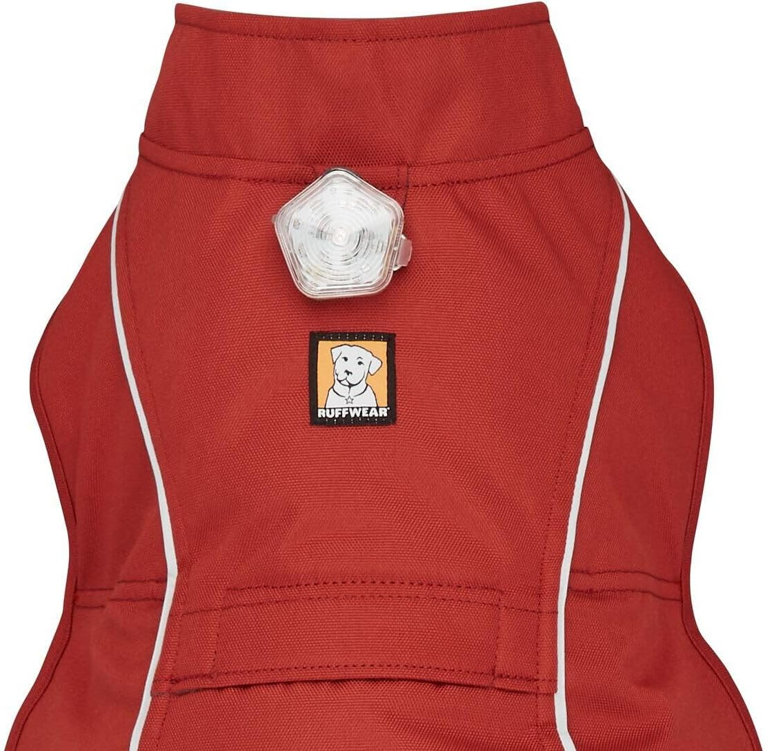 RUFFWEAR Overcoat Jacket, Dog Coat with Leash & Harness Portal Hole, Premium Fleece Lined Adjustable Lightweight Pullover Field Coat, for Cold Weather, Machine Washable, Red Clay - X-Large (91-107Cm) image number 2