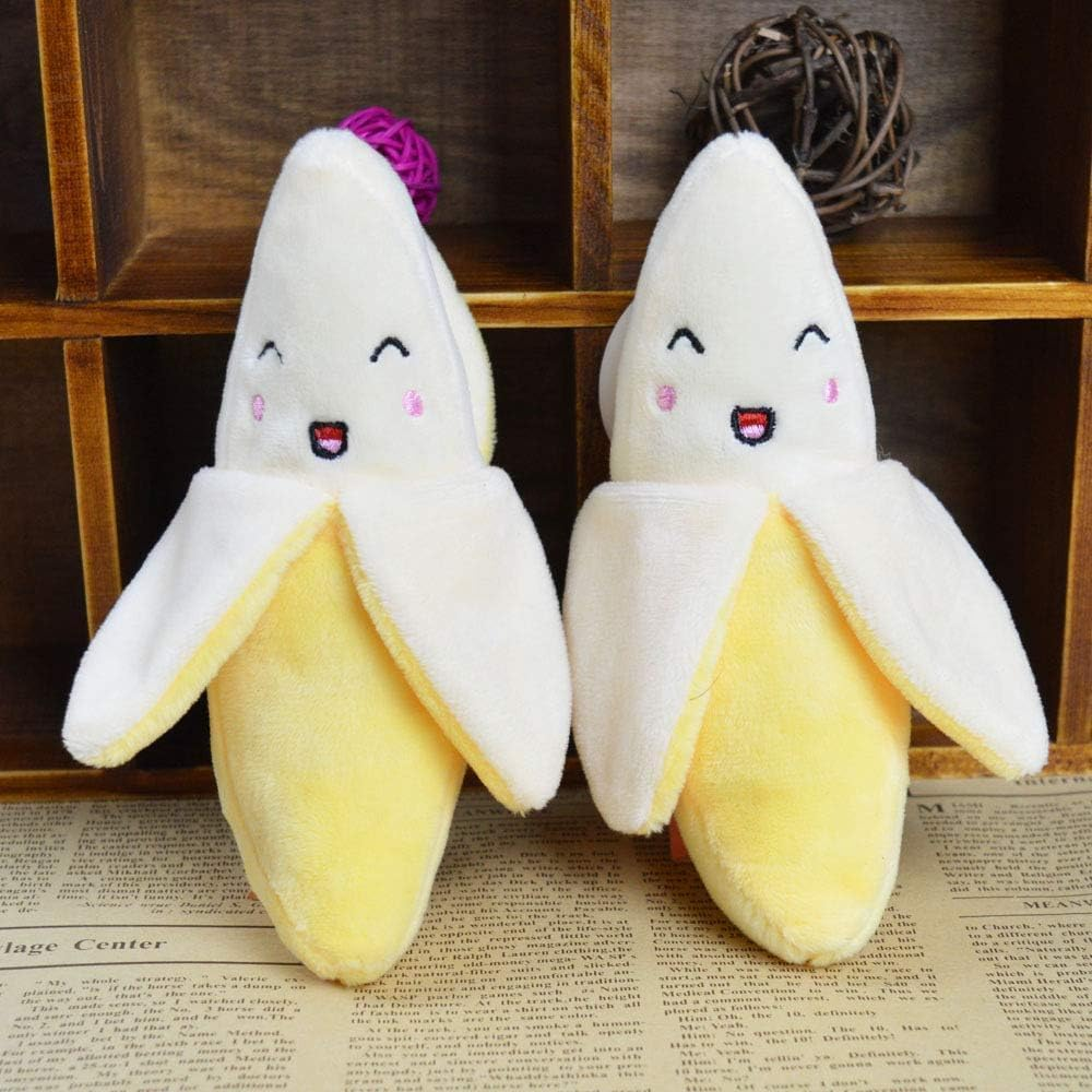 Gammaeon Plush Banana Chew Toy for Small Animals - Durable Rodent Toy with Yellow Colour (Pack of 1) image number 5