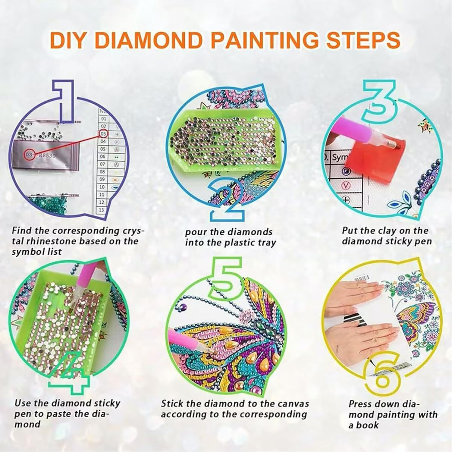 Diamond DIY Sticker Paintings Kits for Adults，5D DIY Crystal Diamond Point Painting with Crafts，Suitable for Beginners， Wall Decoration， Wife'S Gift，12&times;12 Inch/30&times;30 Cm, Animal (Girl & Cat) image number 6