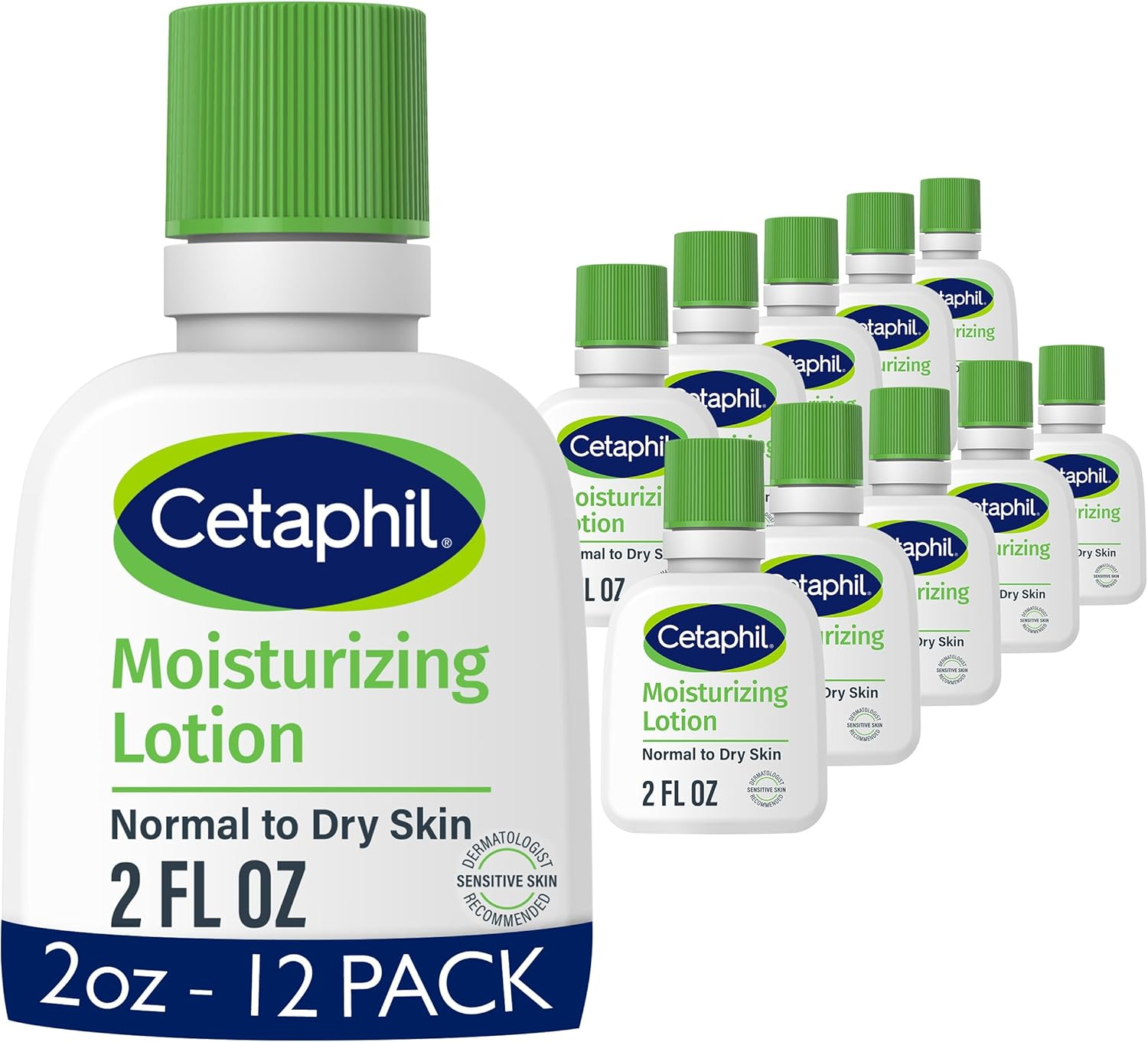 Cetaphil Face & Body Moisturizer, Hydrating Moisturizing Lotion for Normal to Dry Skin, Suitable for Sensitive Skin, 2 Oz Pack of 12, Fragrance Free, Hypoallergenic, Non-Comedogenic image number 6
