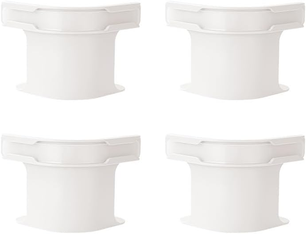 4Pcs Heavy Duty Bed Sheet Holders Straps with Lock Strips, Bedsheet Corner Tightener Clips to Secure Mattress Protectors & Bedding, Bed Sheet Fasteners (White) image number 2