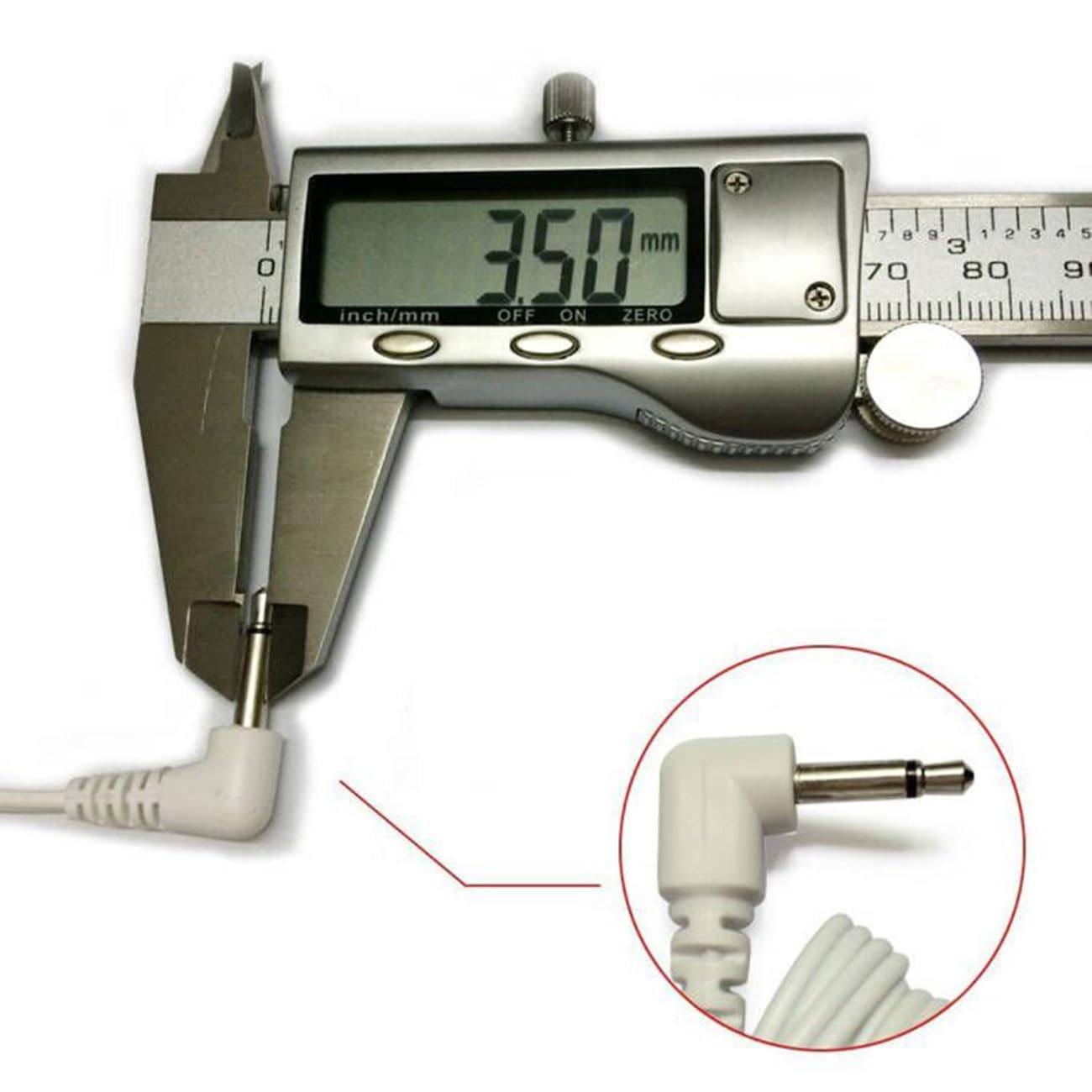 Lead Wire Cable Connector DC 3.5Mm Pin 2Mm Connector for Massager Device 4 Pieces