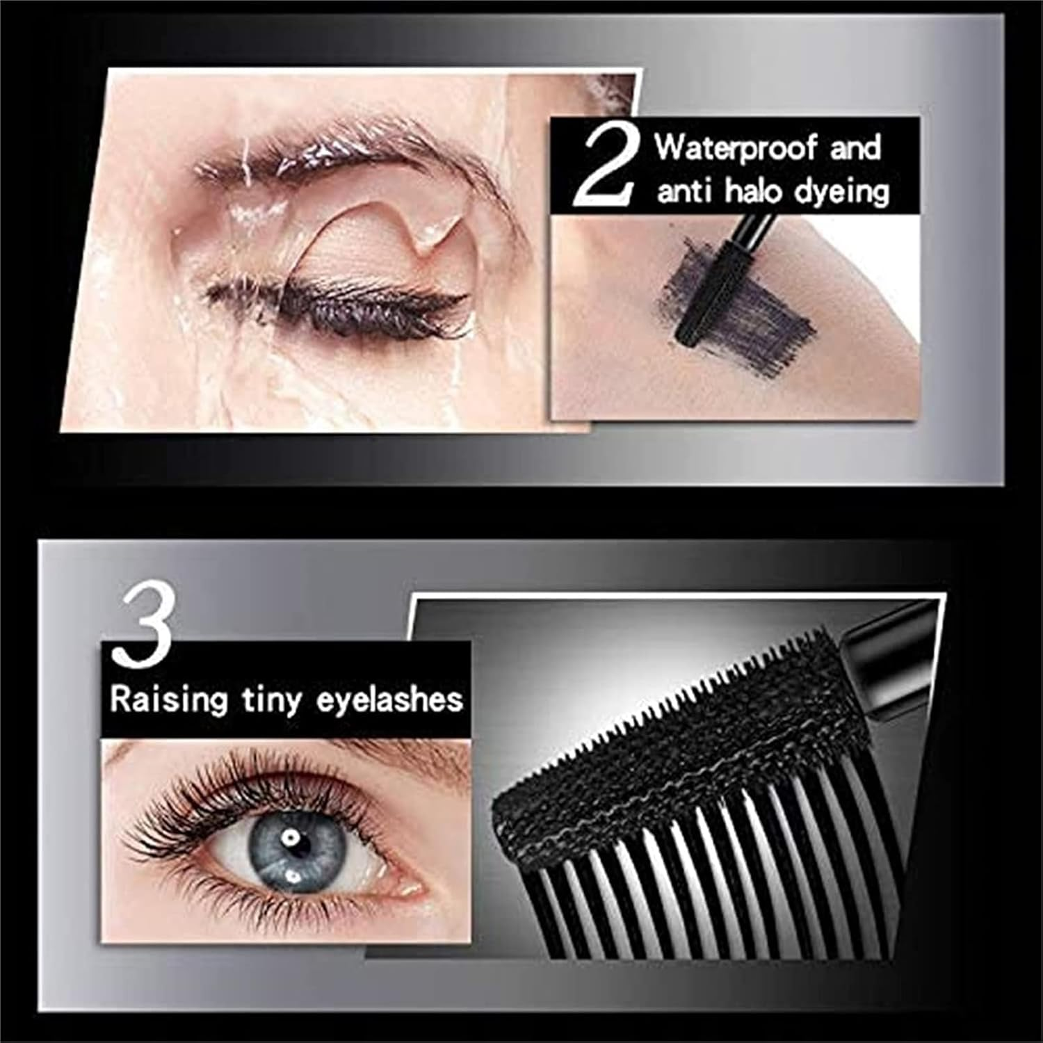 My Amazing Lashes 4D Volume & Length Silk Fiber Mascara - Long-Lasting, No Smudge, Build Voluminous Eyelashes - Smudge Proof & Lengthen (Black, 1PC) image number 3