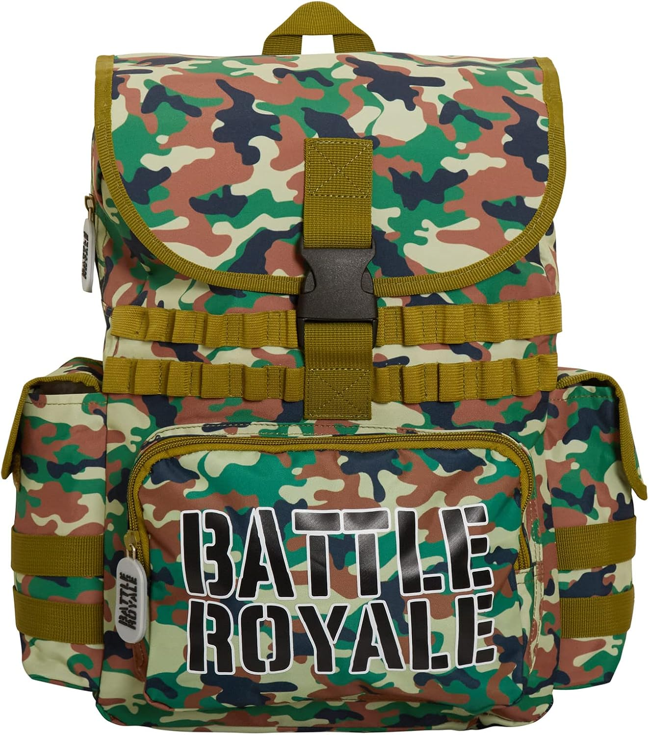 Battle Royale Official Backpack for Back to School Boys Large Camouflage Rucksack Camping Scoutts and Cubbs Kids Travel Back to School Gaming Bag with Bottle Holders Gamer Satchel Duffle Bag image number 3