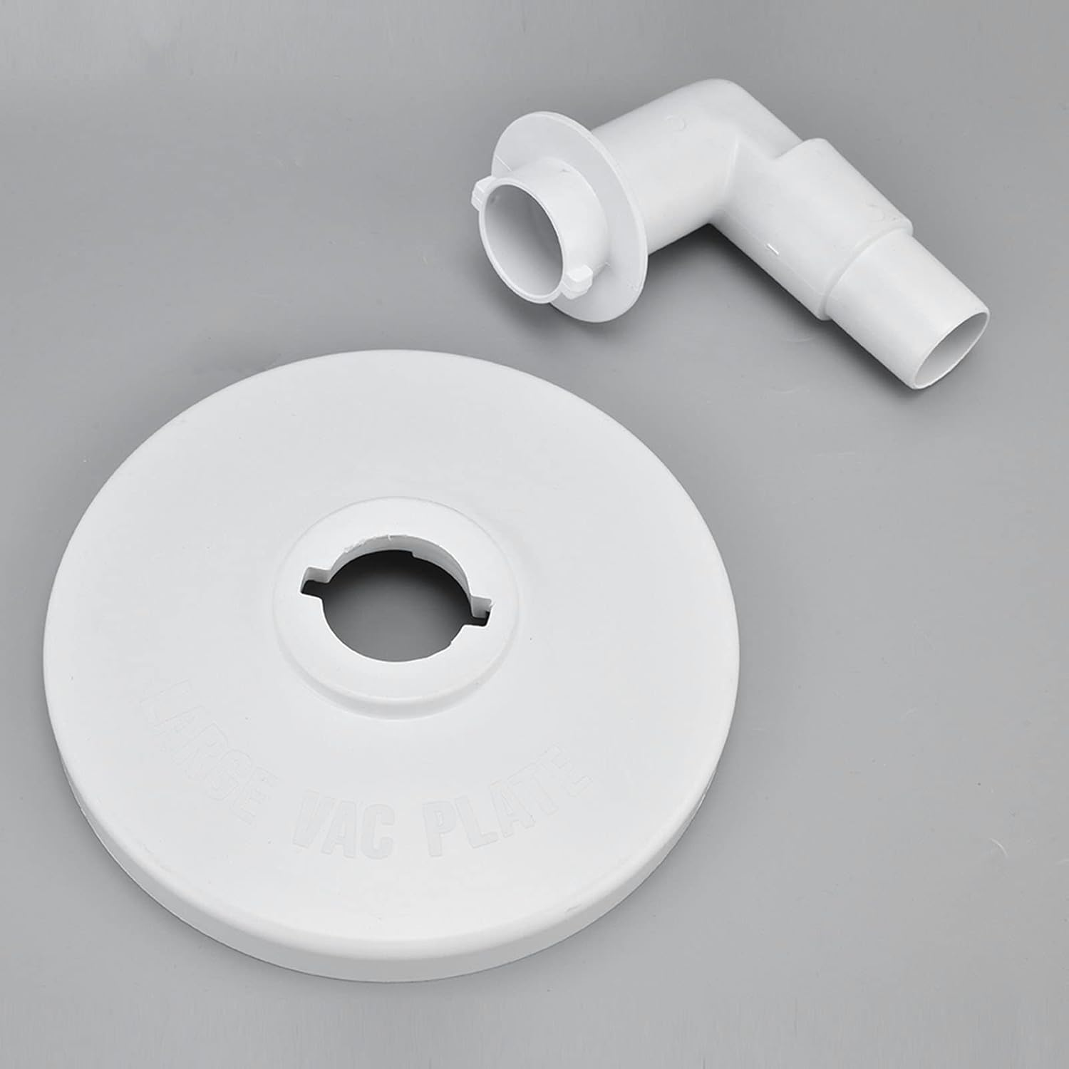 Pool Skimmer Vacuum Plate, Pool Vacuum Plate Adapter with 90 &deg; Elbow, Skim Vac in Ground Pool Vacuum Skimmer Cover Replacement for Hayward Swimming Pool Skimmer Basket image number 2
