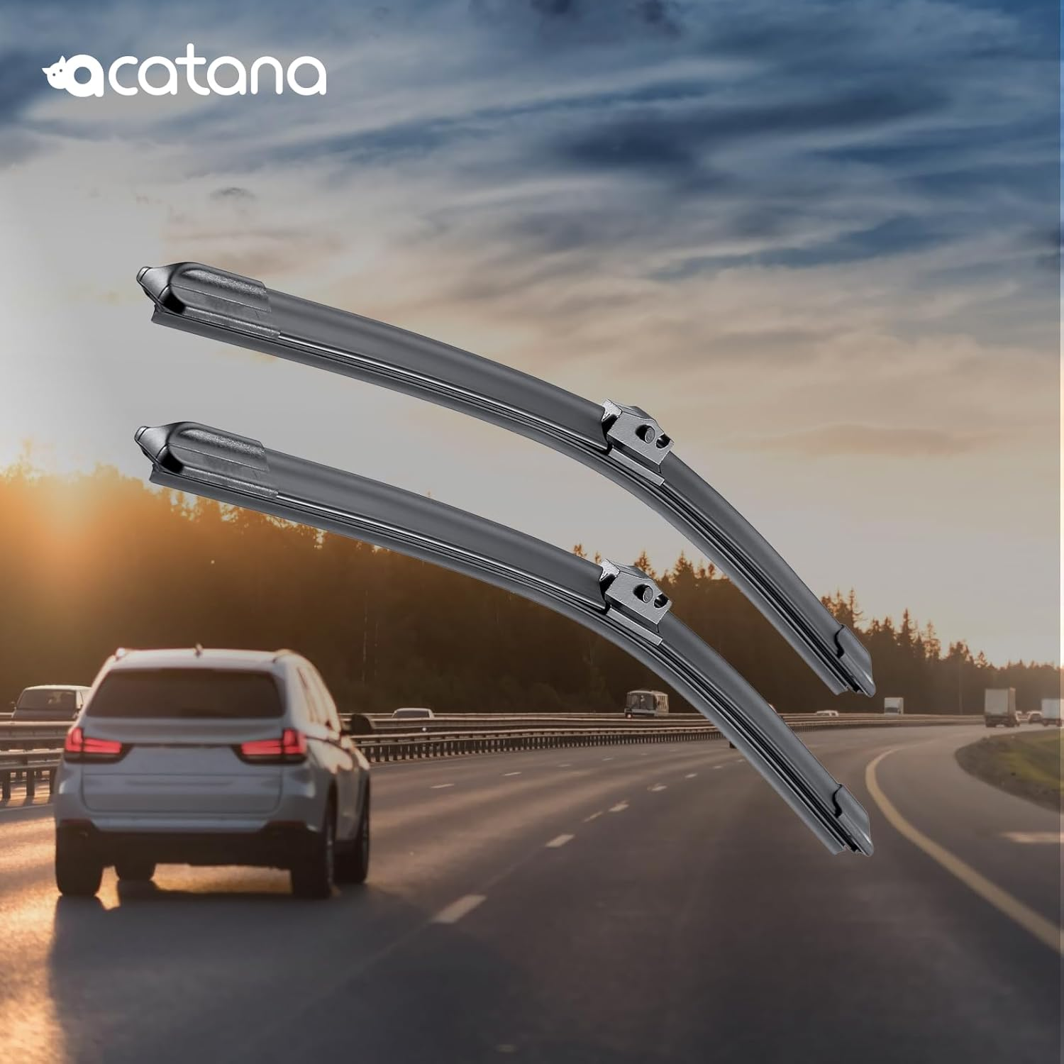 Windscreen Wiper Blades for Holden Astra AH 2004-2009 Set 22" + 18" Inches Sizes Front Replacement Driver Passenger Side Pair Wipers (2 Pcs Kit) image number 4
