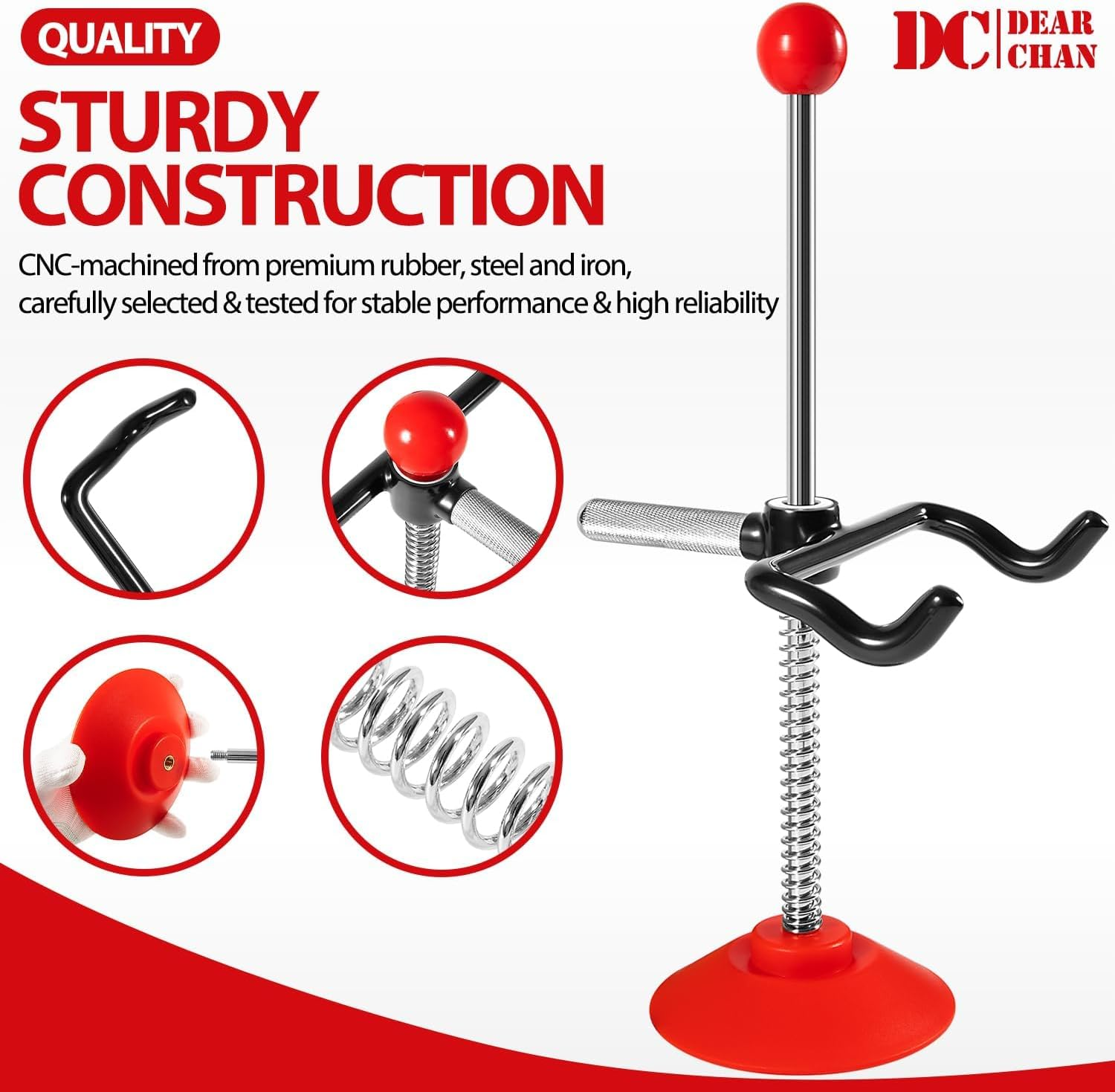 Dearchan Adjustable Steering Wheel Holder, Car Alignment Steering Wheel Lock, Alignment Lift, Steering Wheel Centering Tool Fit for Cars, Trucks & Vans image number 1