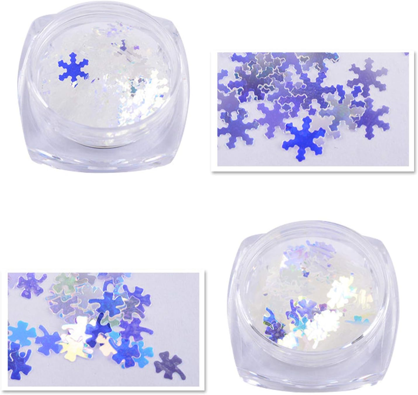 1 Pack Ultrathin Special Shaped Glitter Powder Nail Decoration for Nail Crafts round Decoration image number 2