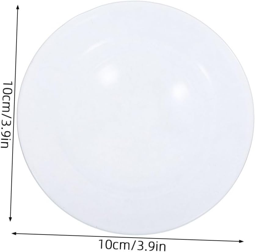 LIFKOME 3Pcs 4-Inch Glass Warmer Dish Essential Oil Heating Plate Wax Melt Burner Replacement Tray Smooth Reusable Surface Fits Aromatherapy Lamps Easy to Clean Home Decoration Bowl image number 1