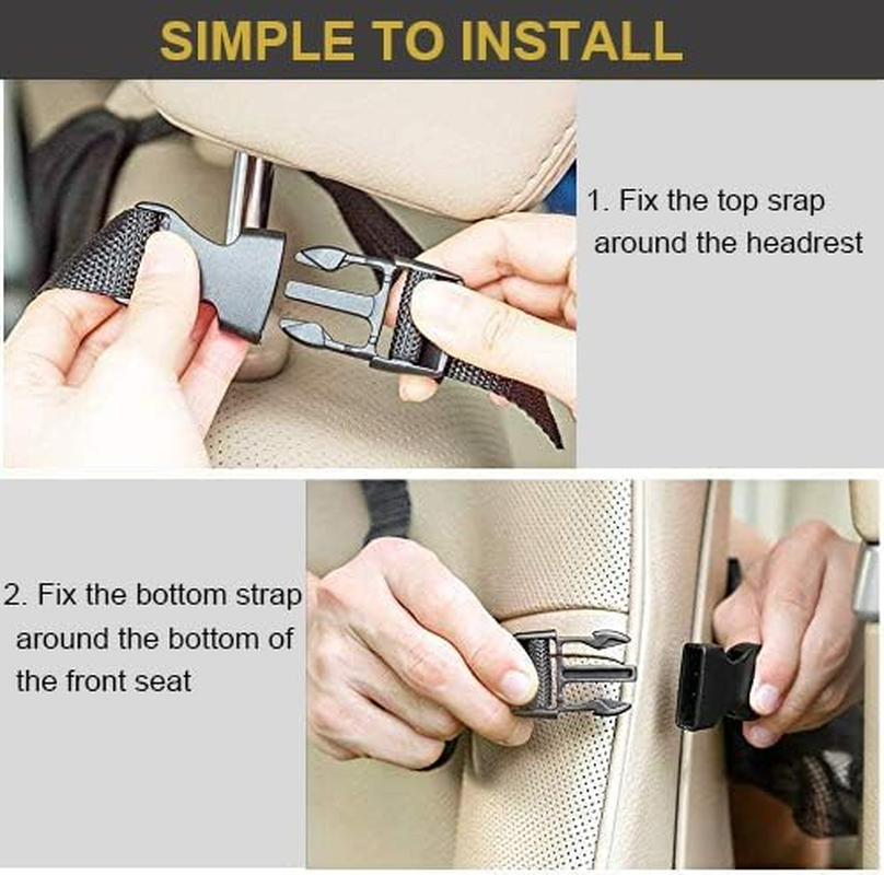 Car Seat Organizer 2 Pack Backseat Car Organizer, Kick Mats Back Seat Protector with Touch Screen Tablet Holder, Back Seat Organizer for Kids, Road Trip Essential image number 2