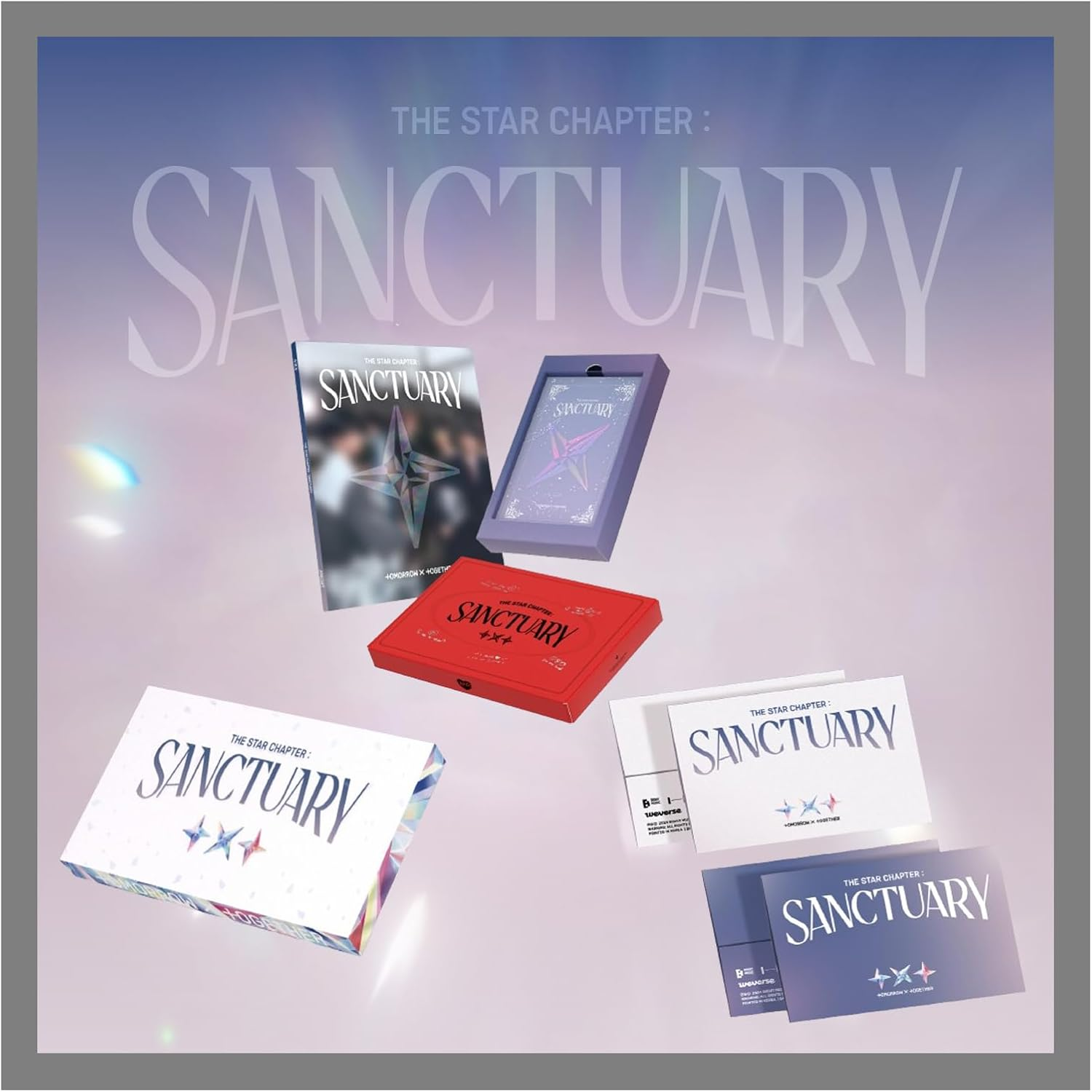 TXT the Star Chapter : SANCTUARY 7Th Mini Album with Tracking Sealed (Full 6 Version Set) image number 1