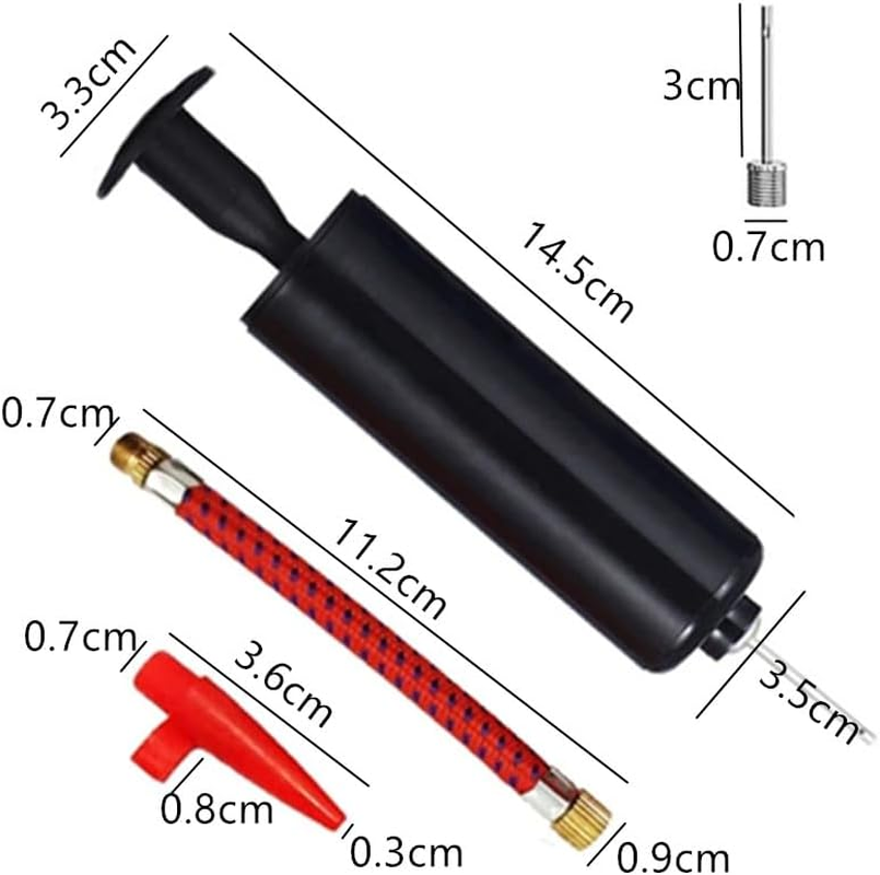 Sports Ball Pump,Portable Air Pump,Portable Air Pump,Ball Pump Inflator Kit with Needle,Nozzle,Extension Hose for Exercise Sport Balls - Football & Soccer,Basketball,Volleyball Pump,Swim Inflatables