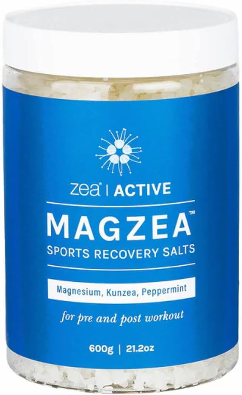 Zea MAGZEA Sports Recovery Bath Salts 600 G &ndash; Magnesium Flakes with Kunzea, Peppermint & Lemon Ironbark &ndash; Soothing Soak for Muscle Relaxation, Inflammation Relief & Post-Workout Recovery