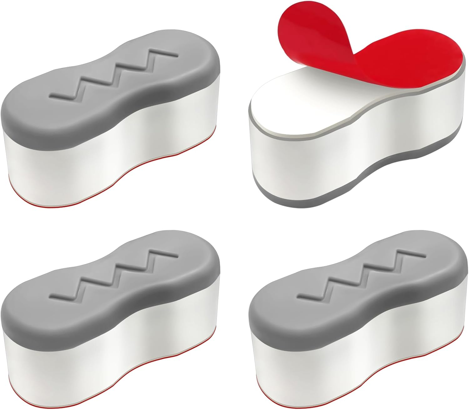 Toilet Lid Seat Spacers, 4 PCS Toilet Seat Bumpers for Home, Hotel (4.5 X 2.5 X 1.8Cm/1.77 X 0.98 X 0.7In) image number 4