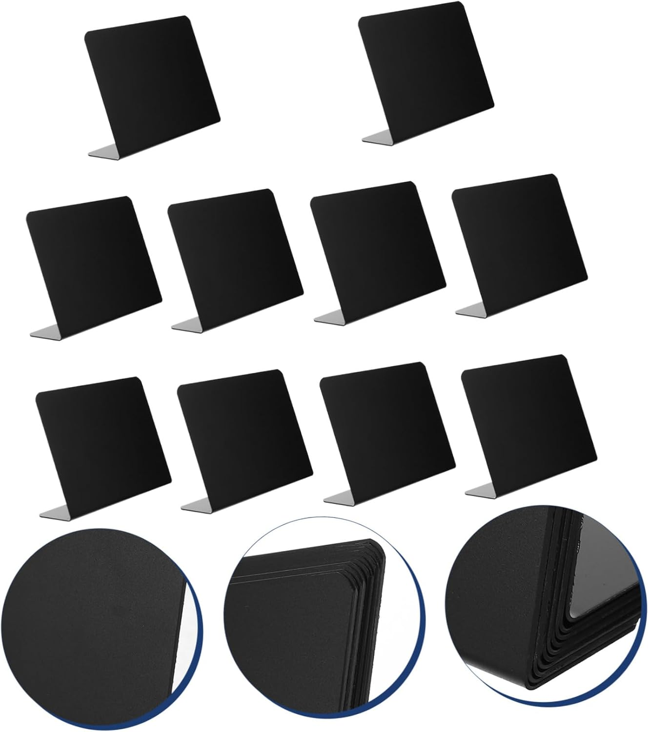 Ciieeo 3Sets Versatile Mini Chalkboard Signs Chalkboard Sign Mini for Food Stalls Restaurant Signs Garden Decorations 10Pcs*3 image number 3