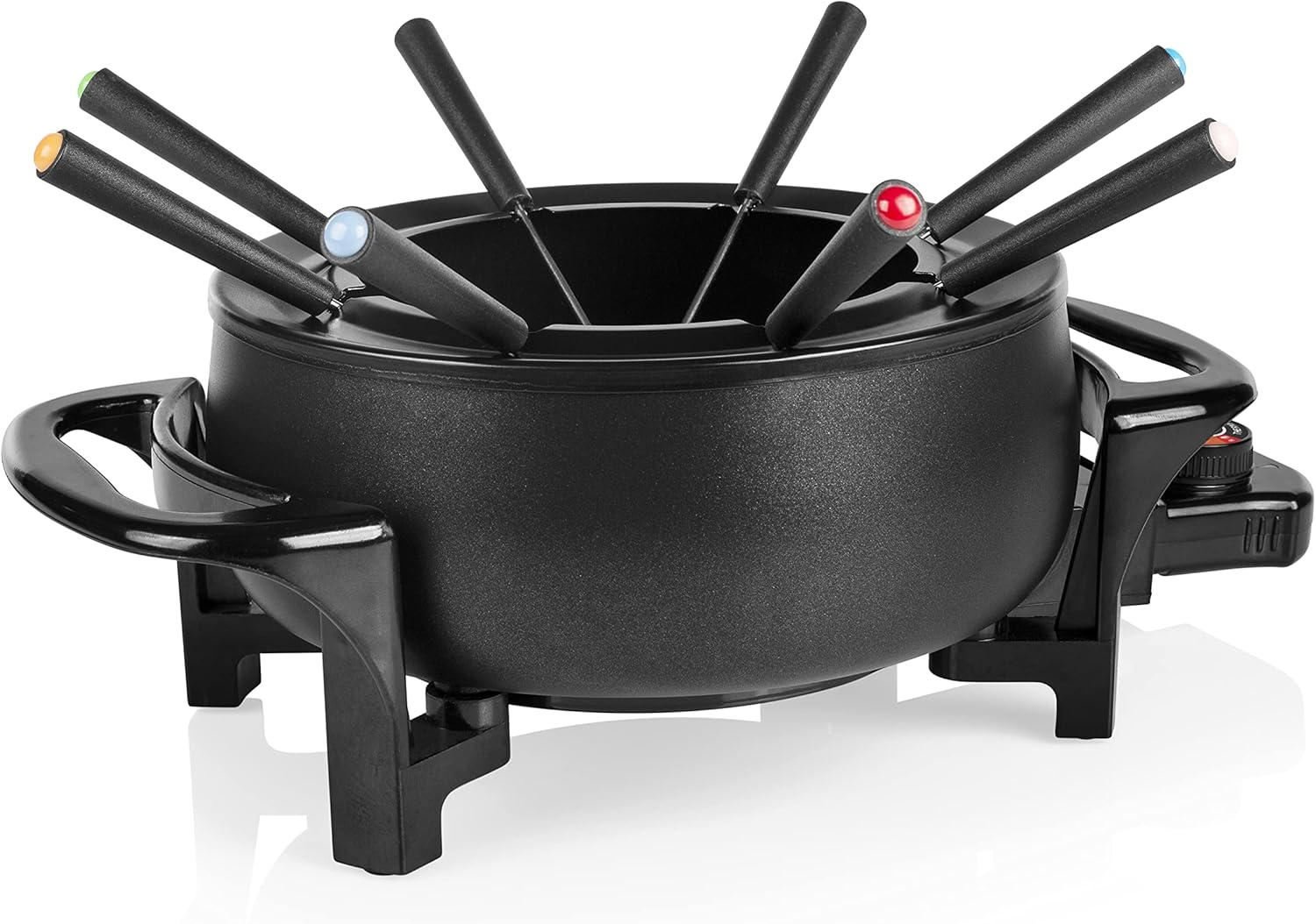Tristar FO-1107 Electric Fondue Kit for up to 8 People 1.5 Litre Capacity with Stainless Steel Forks 1000 Watt Black image number 6