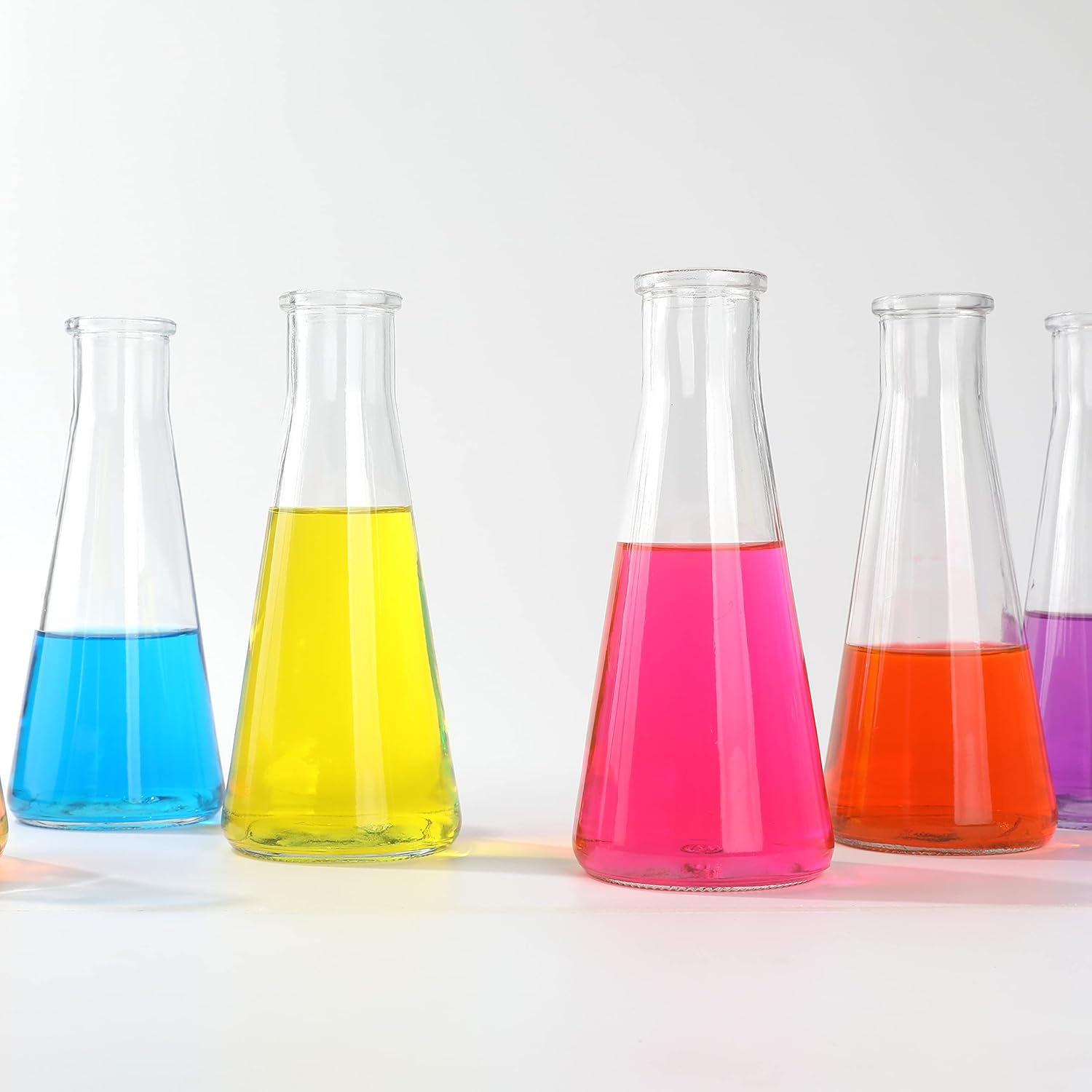 Magic Season Decorative Glass Bottles with Cork Stoppers (350 Ml Tapered Bottles / 2 Pcs) image number 5