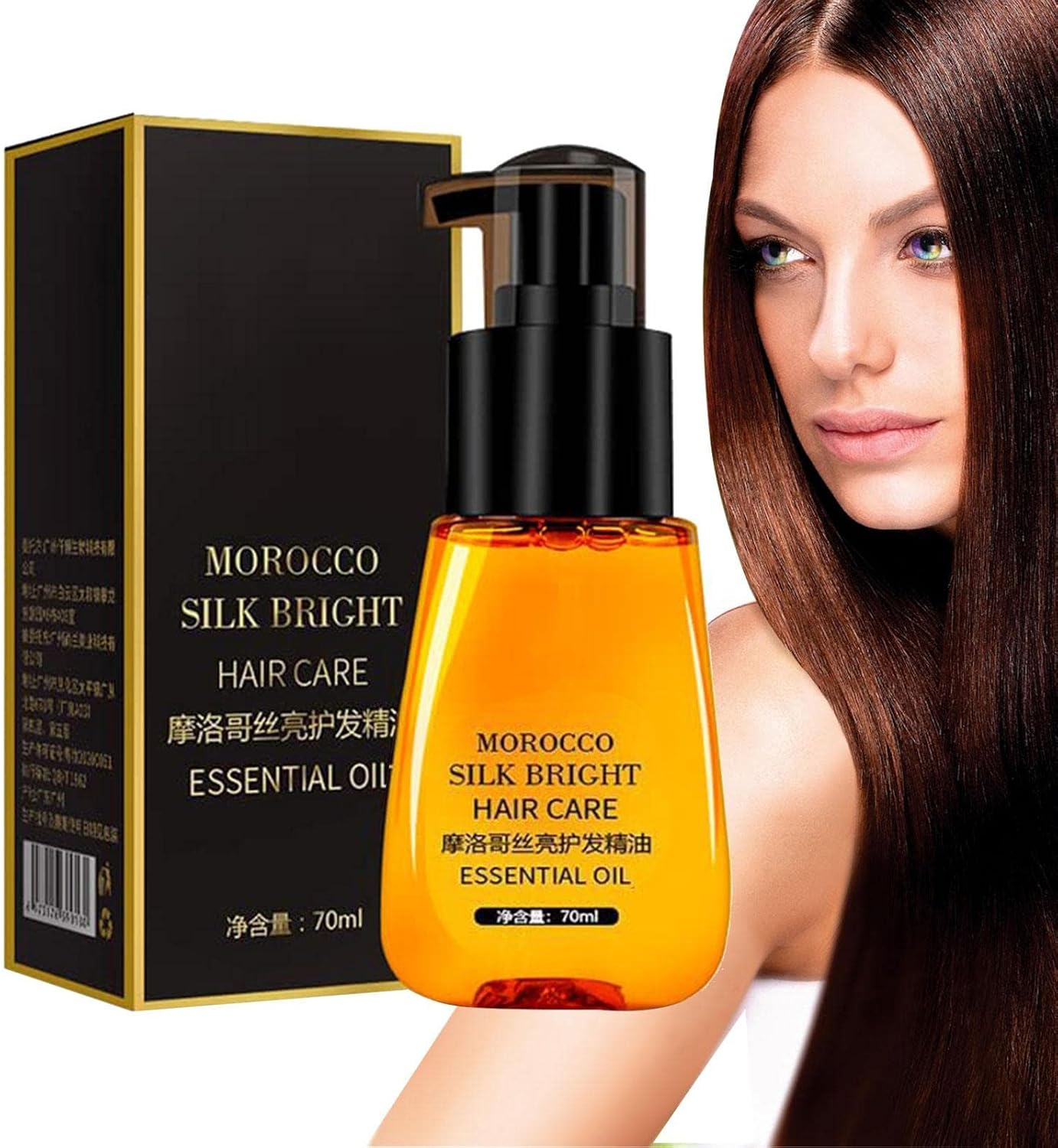 Argan Oil Hair Serums, Hydrating Argan Anti-Frizz Hair Serums Moisturizer, Daily Hair Oil for Softer, Smoother Hair Controls Frizz & Repairs Damaged Hair Heat Protection Dobooo image number 5