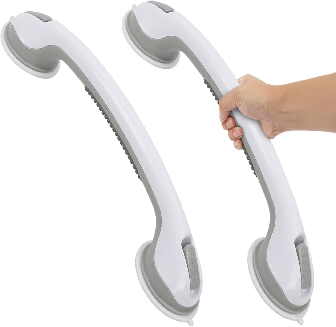 Sunzone 2 Pack Suction Grab Bars, Grab Bar for Elderly,Heavy Duty Shower Handle,Bathroom Grab Bars for Seniors,Removable Shower Handrails image number 2