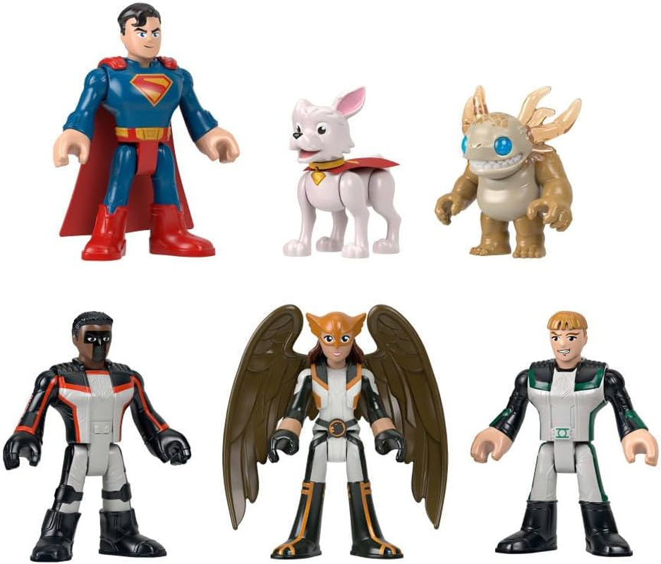 Fisher-Price Imaginext Superman Action Figure Multipack, 6 Characters, 3-Inch Collectible Set with Krypto & Kaiju image number 1