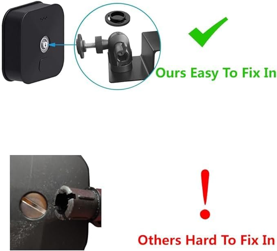 Gutter Mount for Camera/Solar Panel, Rustless Gutter Brackets Aluminum Alloy ABS Weatherproof Power Supply Mount Solar Panel Versions Compatible with Arlo Hd/Light/Utra/Pro 2/ Pro (Black) - Black image number 4