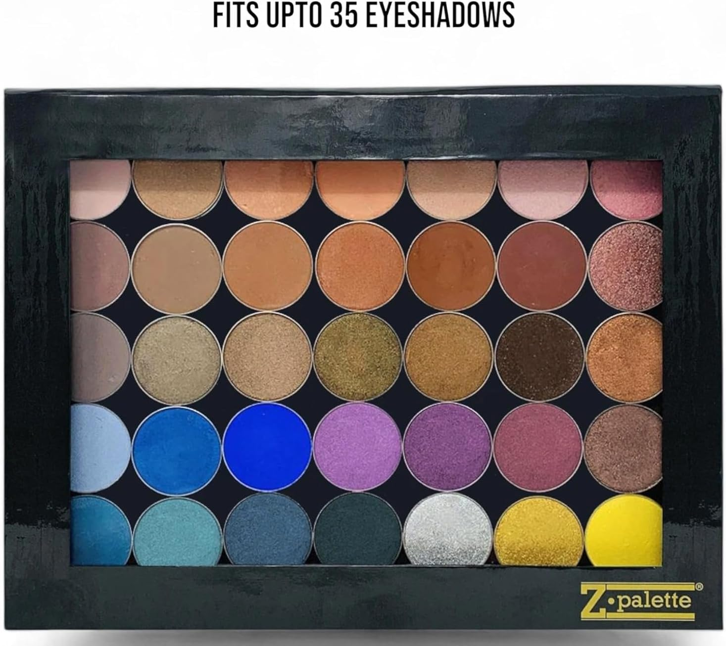 Z Palette Extra Large Empty Magnetic Makeup Palette with Clear Window to Depot Eyeshadow Blush Lipstick Powder Comes with Metal Stickers image number 2