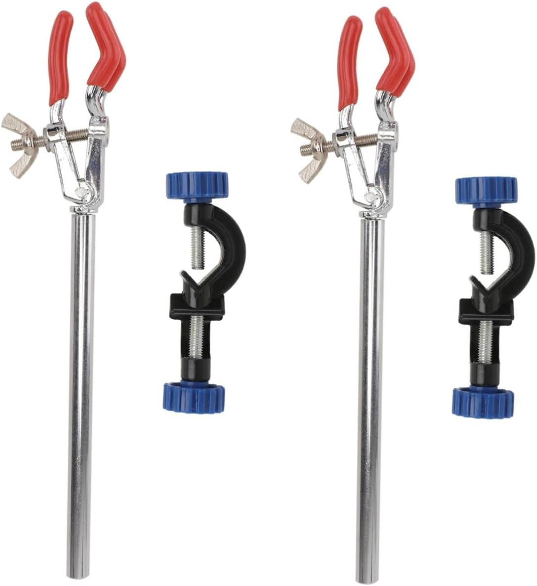 ULTECHNOVO 2Sets Flask Clip Clamp Laboratory Flask Clamp Stand Clips Heavy Duty for Scientific Research image number 2