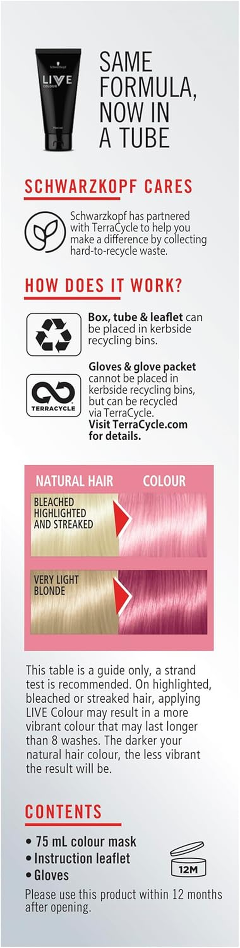 Schwarzkopf LIVE Pastels Semi Permanent Hair Colour 25 Ml, Cotton Candy Pink image number 1