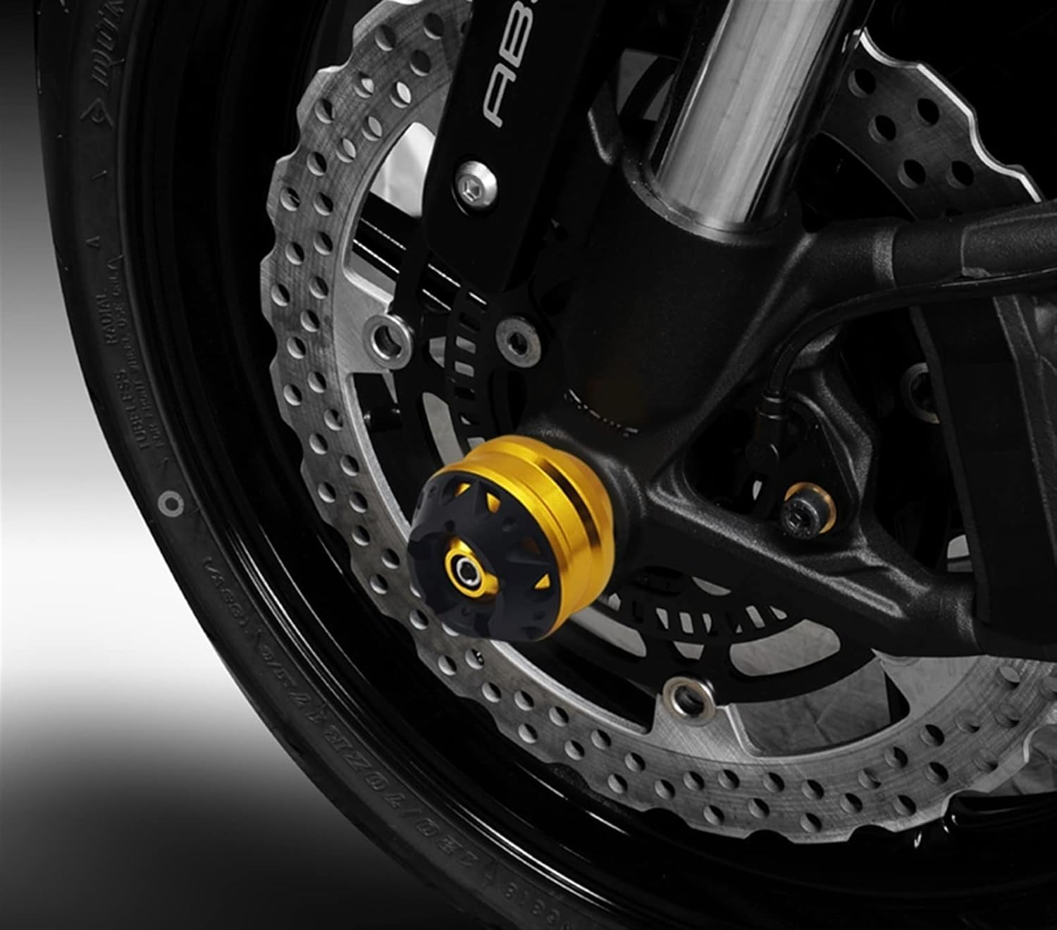 Motorbike Frame Sliders for Y┐Amaha MT-07 Tracer XSR700 MT07 TRACER XSR 700 Motorcycle Rear Front Wheel Fork Axle Sliders Crash Protector Pad Accessories (Color : Black, Size : Front) image number 1